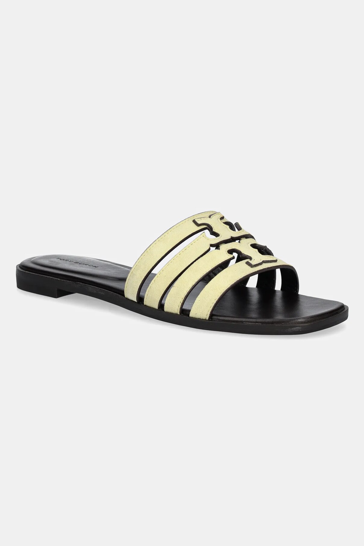 Замшевые шлепанцы Ines Cage Tory Burch, желтый