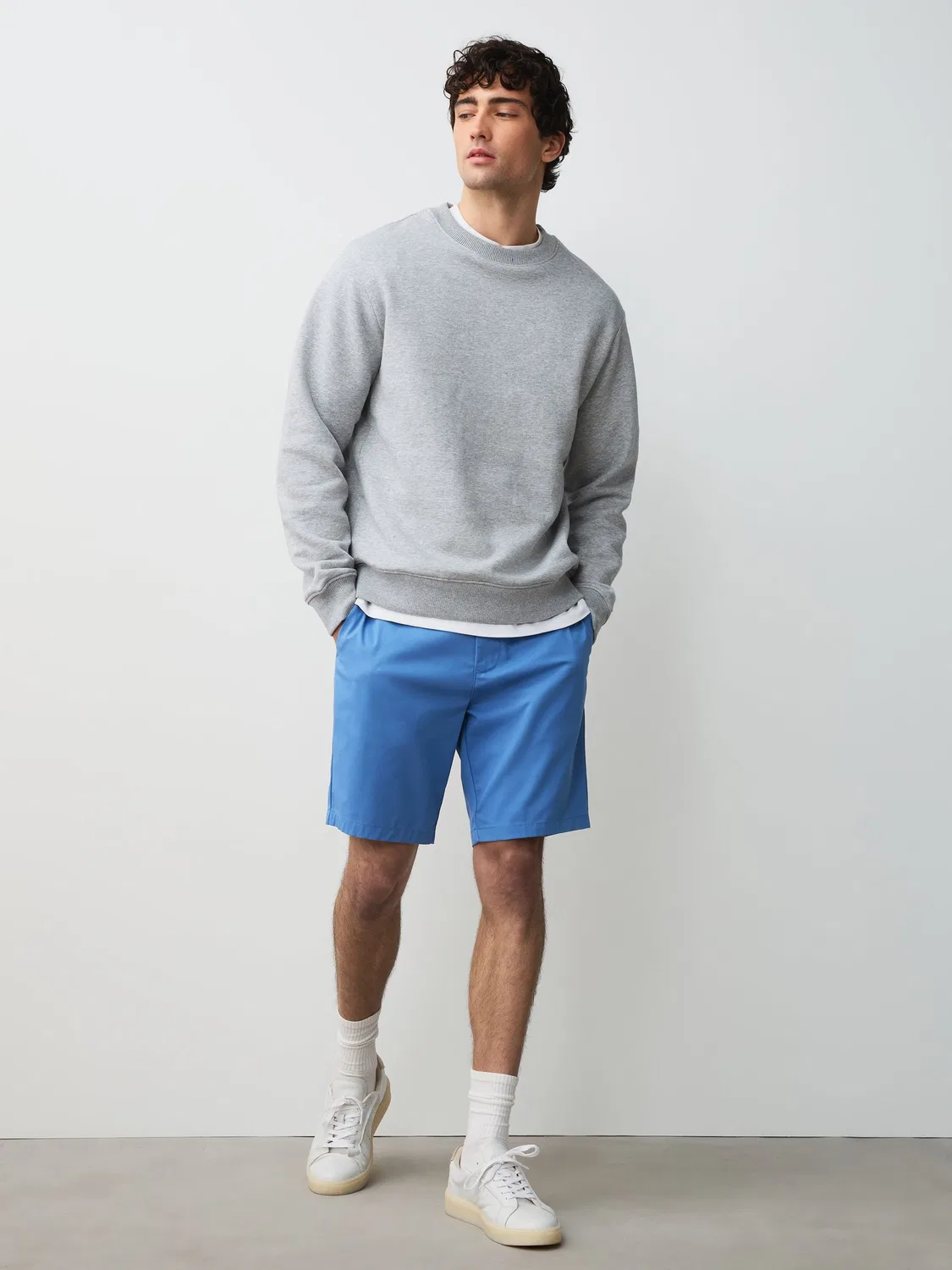 Шорты чинос, Slim Fit, Blue Bright Next, синий — фото 2