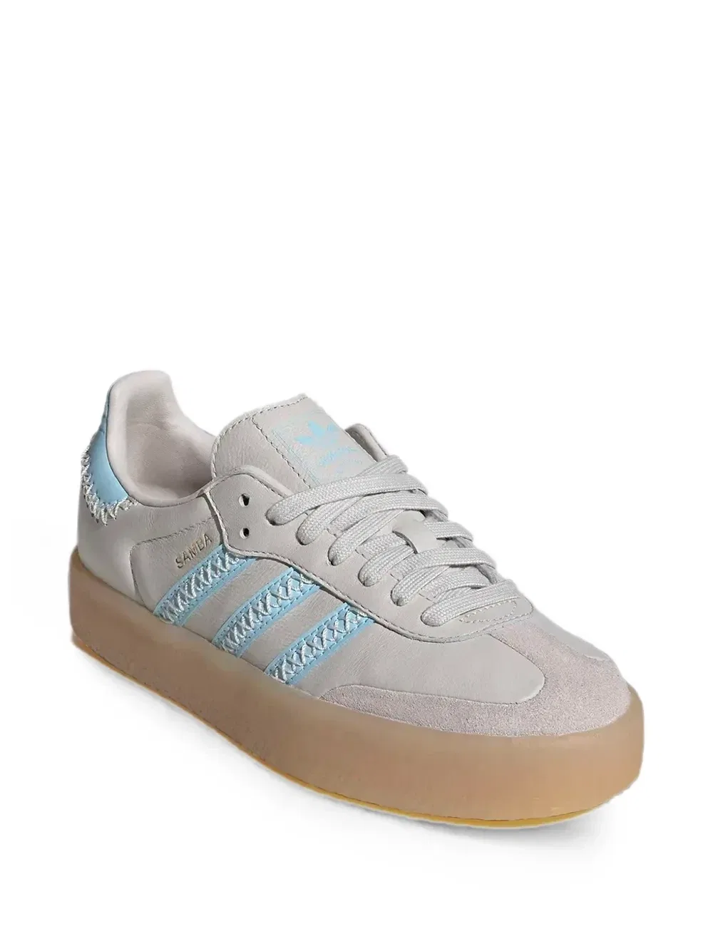 Кожаные кроссовки Samba Adidas Kids, серый