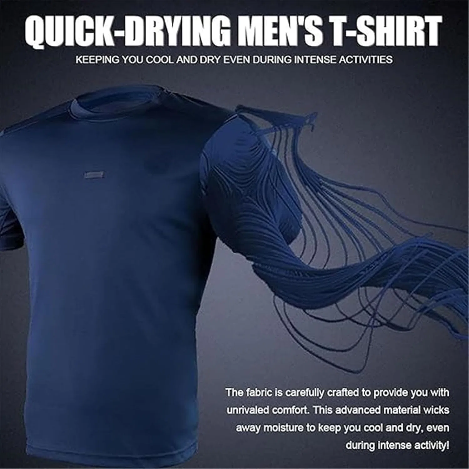 Мужская быстросохнущая тактическая футболка Athletic Fit, Green — фото 3