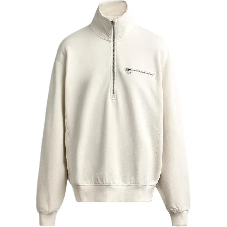 Мужской свитшот с воротником-стойкой Bone ZARA, Bone