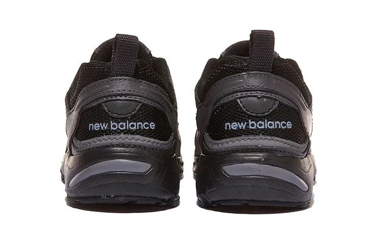 Детские кроссовки с дышащим верхом 878 New Balance, Gray Black — фото 4
