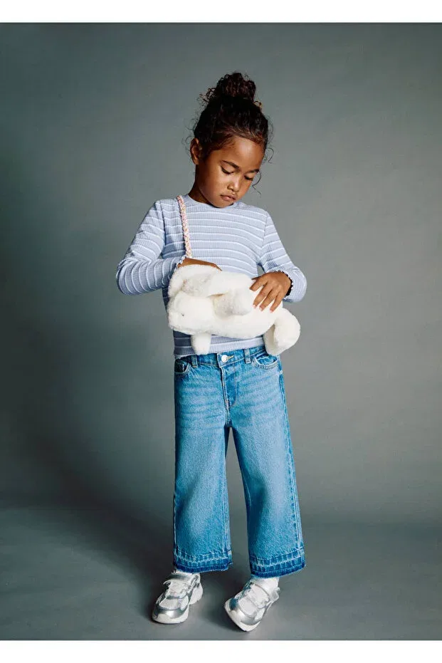 Детская футболка для новорожденных в полоску Mango Baby, Blue
