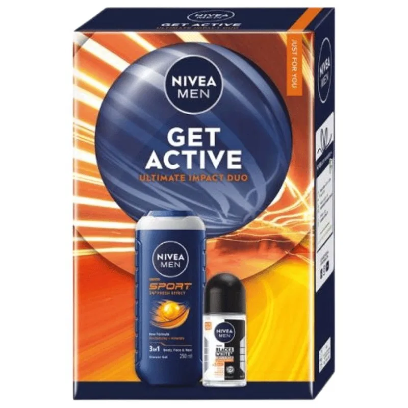 Набор мужских косметических средств для тела Nivea Men Get Active, Цвет: отсутствует