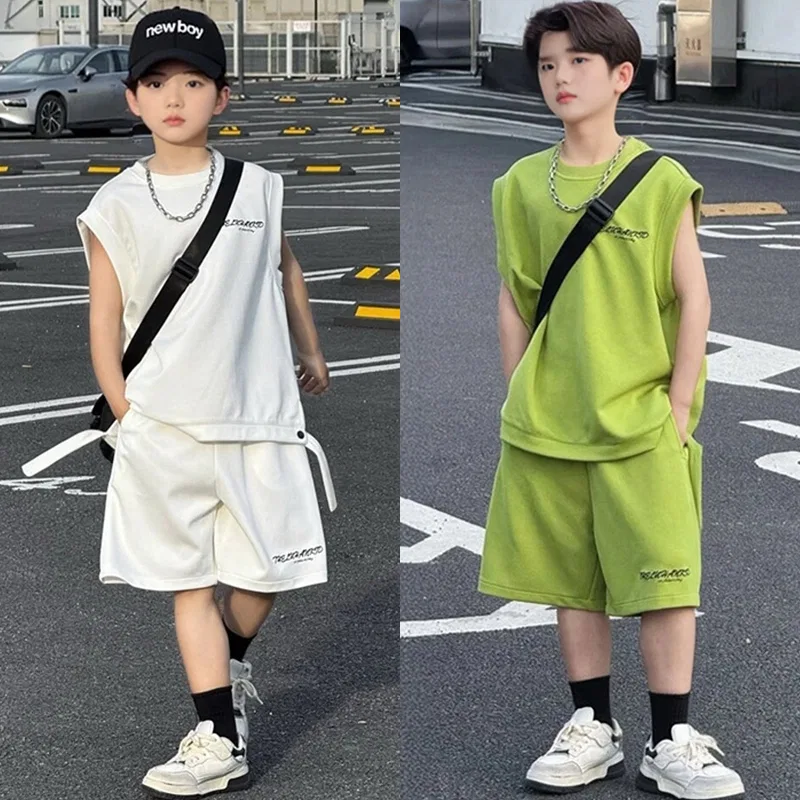 Детский комплект спортивной одежды с принтом Casual Sportswear Teenagers YALU — фото 4