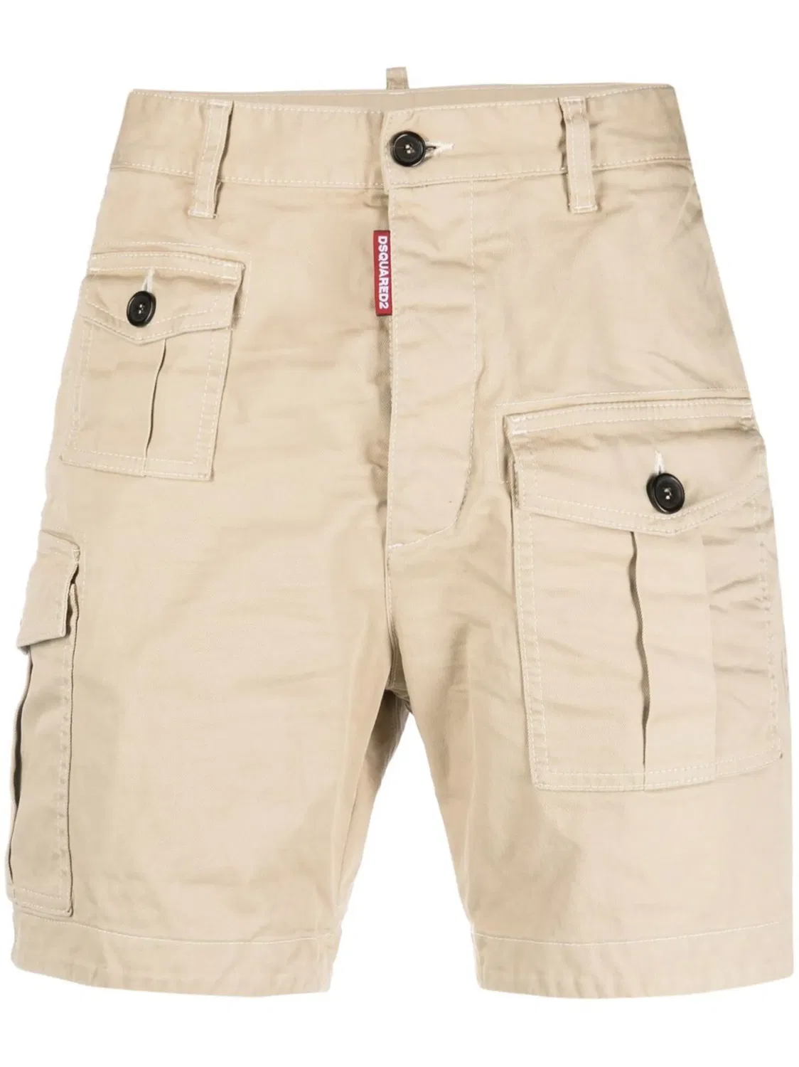 Шорты Chino с логотипом и ярлыком DSQUARED2, песочный