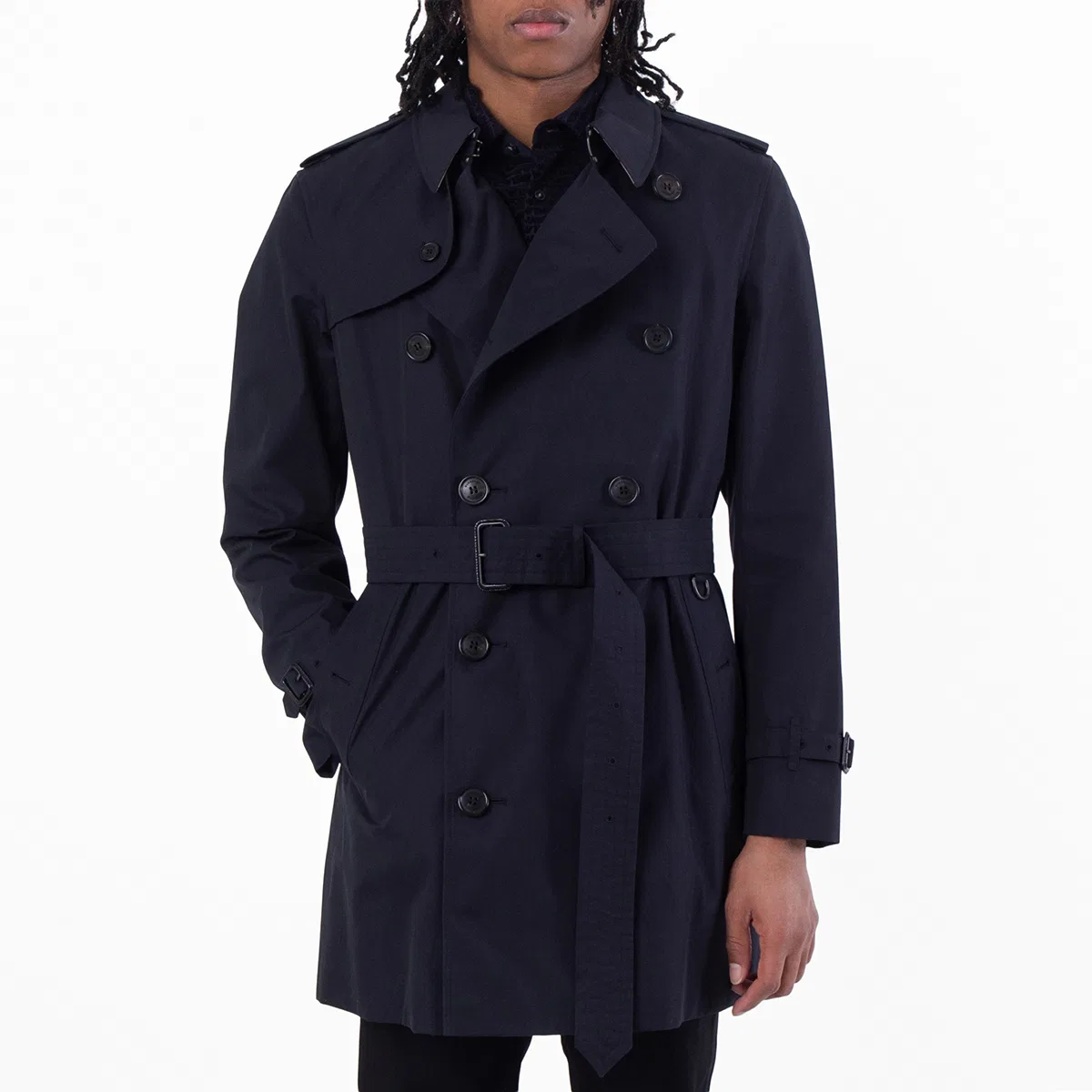 Пальто-тренч мужское из хлопка Wimbledon Burberry, Midnight