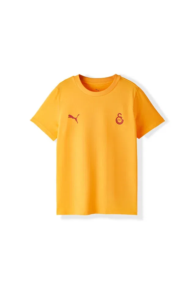 Детская футболка для мальчиков с коротким рукавом Galatasaray puma kids t-shirt 78291306 Gsstore, Yellow