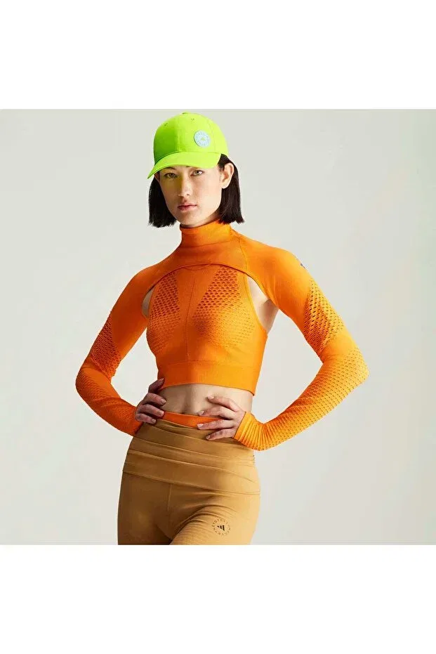 Женская футболка с длинным рукавом Adidas, Orange — фото 4