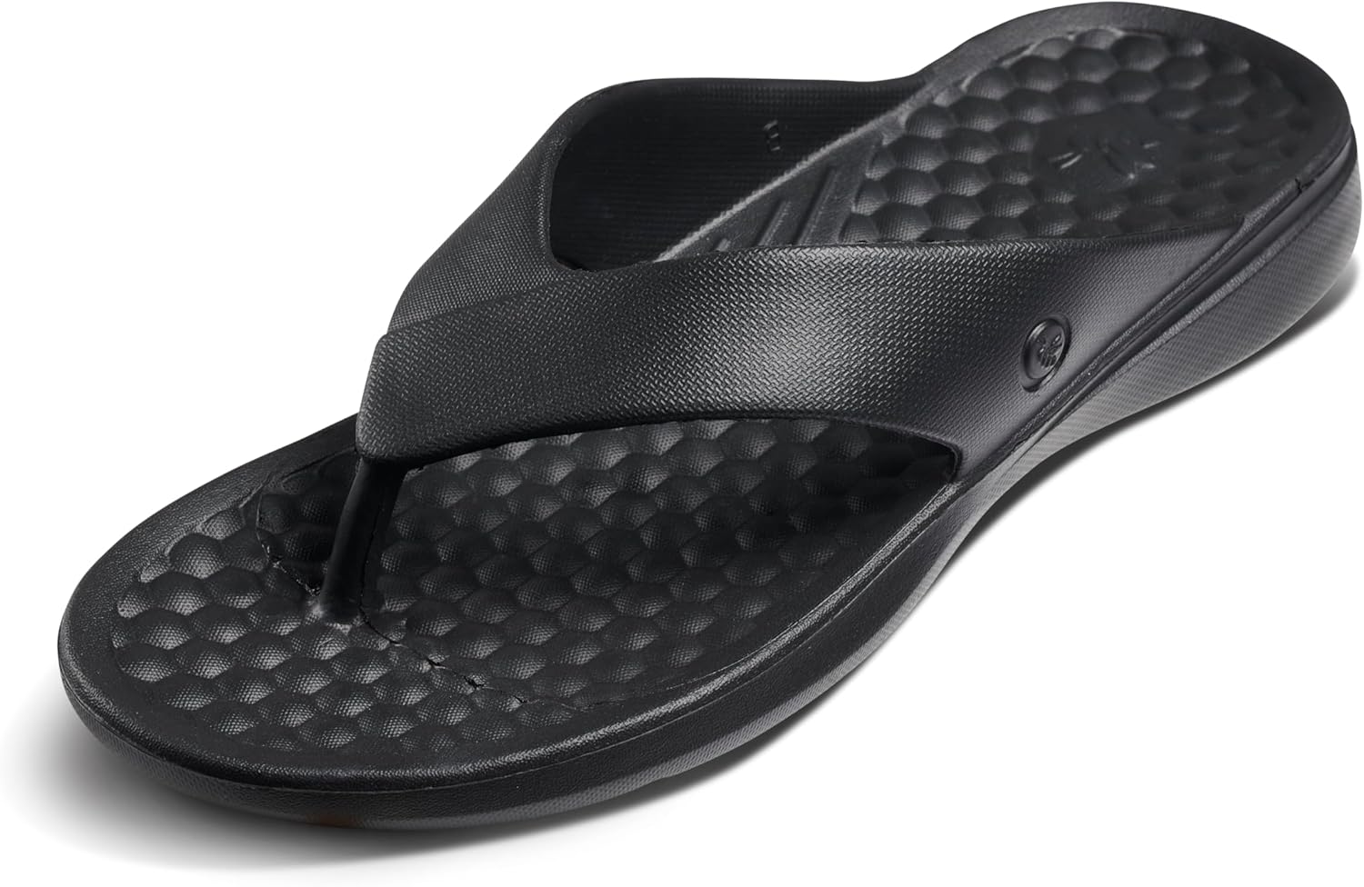 

Мужские повседневные шлепанцы Joybees, удобные вьетнамки с поддержкой свода стопы для пляжа и бассейна, водоотталкивающие, черный