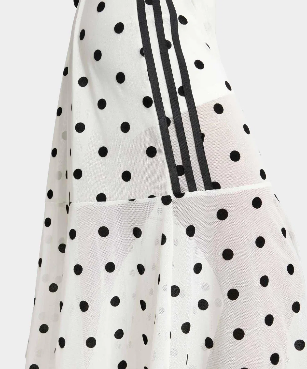 Женская юбка с принтом в горошек Adidas Originals, White — фото 4