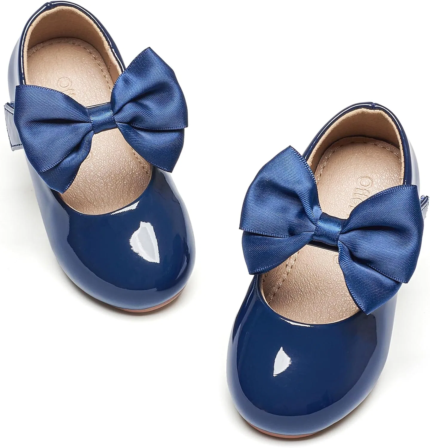 Детские туфли для девочек с принтом Little Flower Otter MOMO, Navy Blue