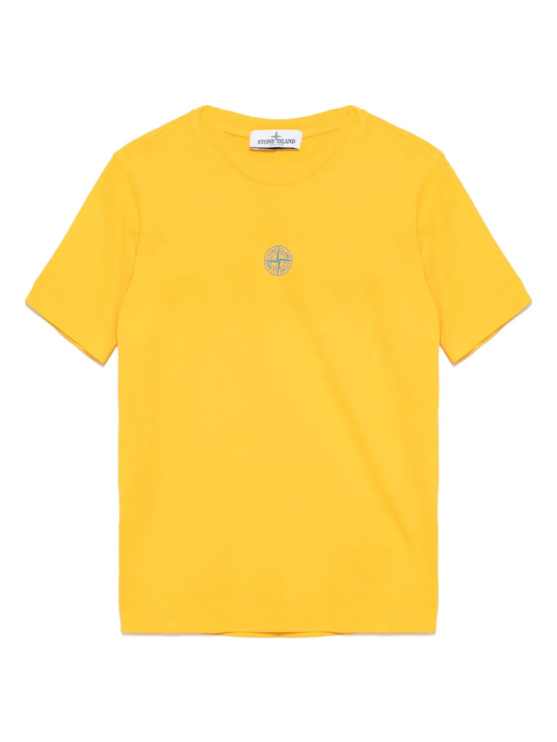 Футболка с принтом логотипа Stone Island, желтый