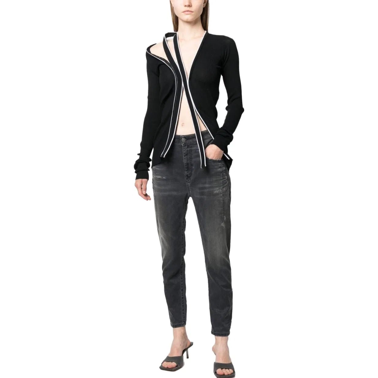 Джинсы Jogg Jeans D-Fayza-B, Diesel, Black — фото 3