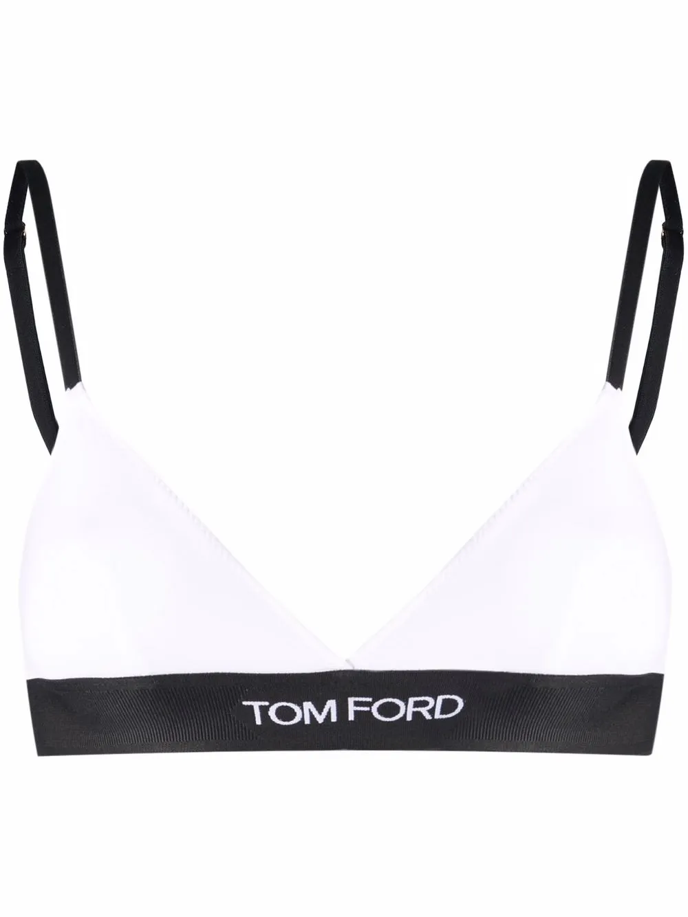 

Бюстгальтер с треугольными чашками и логотипом TOM FORD, белый