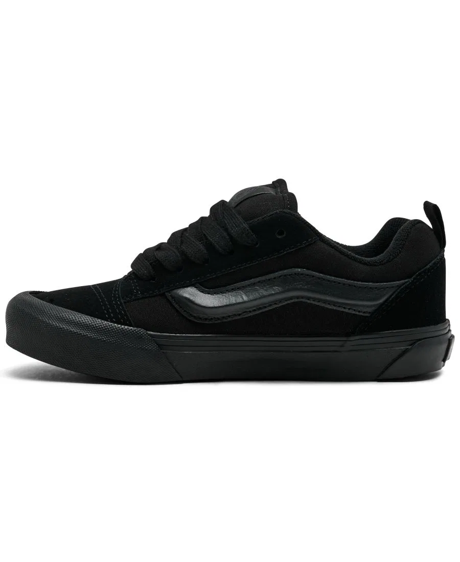 Кеды Vans Knu Skool, Suede Canvas Triple Black — фото 4