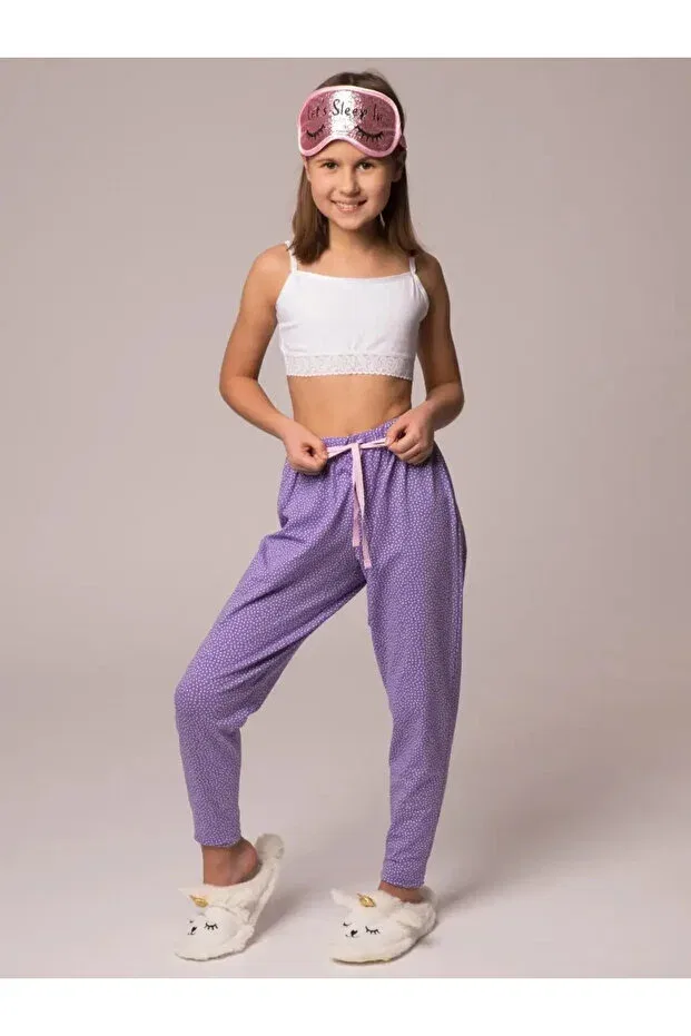 Детский комплект бюстье для девочек хлопковый 3-Piece white cotton / elastane girls' lace bottom bustier set Lisa Crown, White — фото 3
