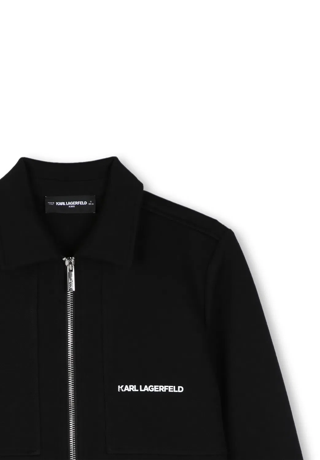 Кардиган в стиле шик - легкая куртка Karl Lagerfeld Kids, Black — фото 3