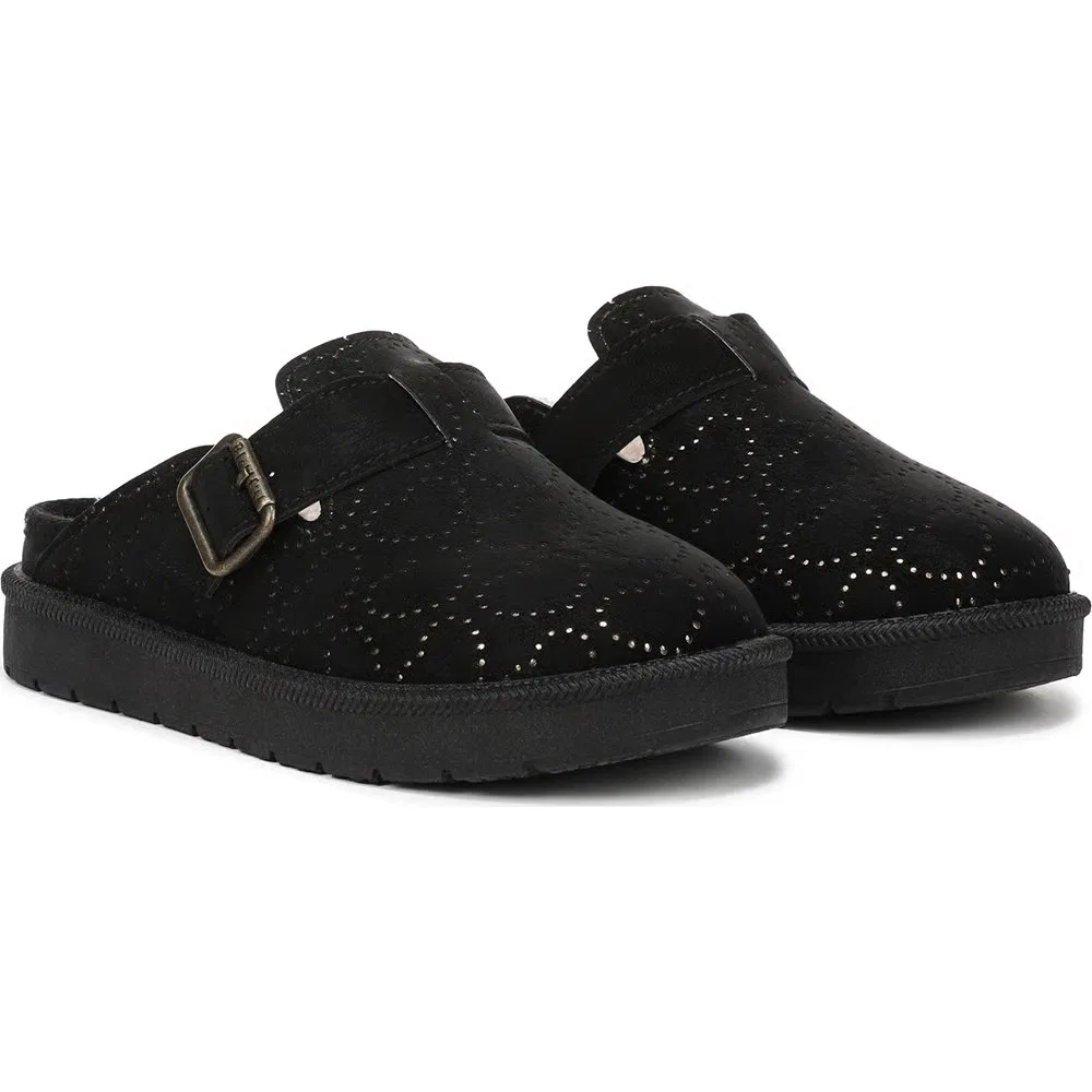 Детские замшевые мюли Blowfish Malibu, Black Faux Leather