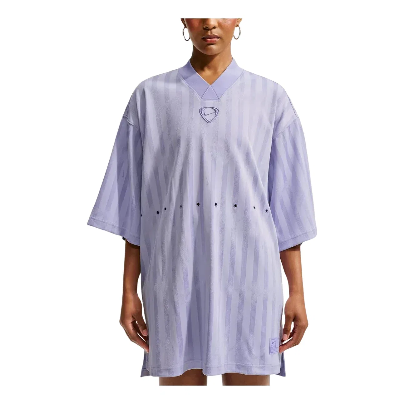 Женское платье с длинным рукавом Runway Jersey Lilac Ice Nike, фиолетовый