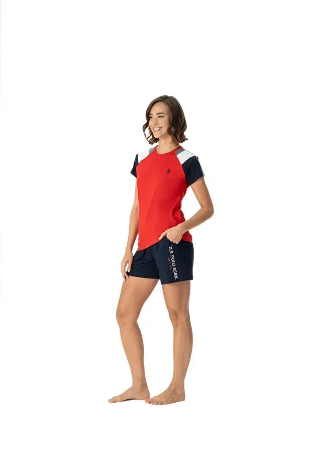 Женский комплект пижамы с коротким рукавом U.S. Polo Assn., Red