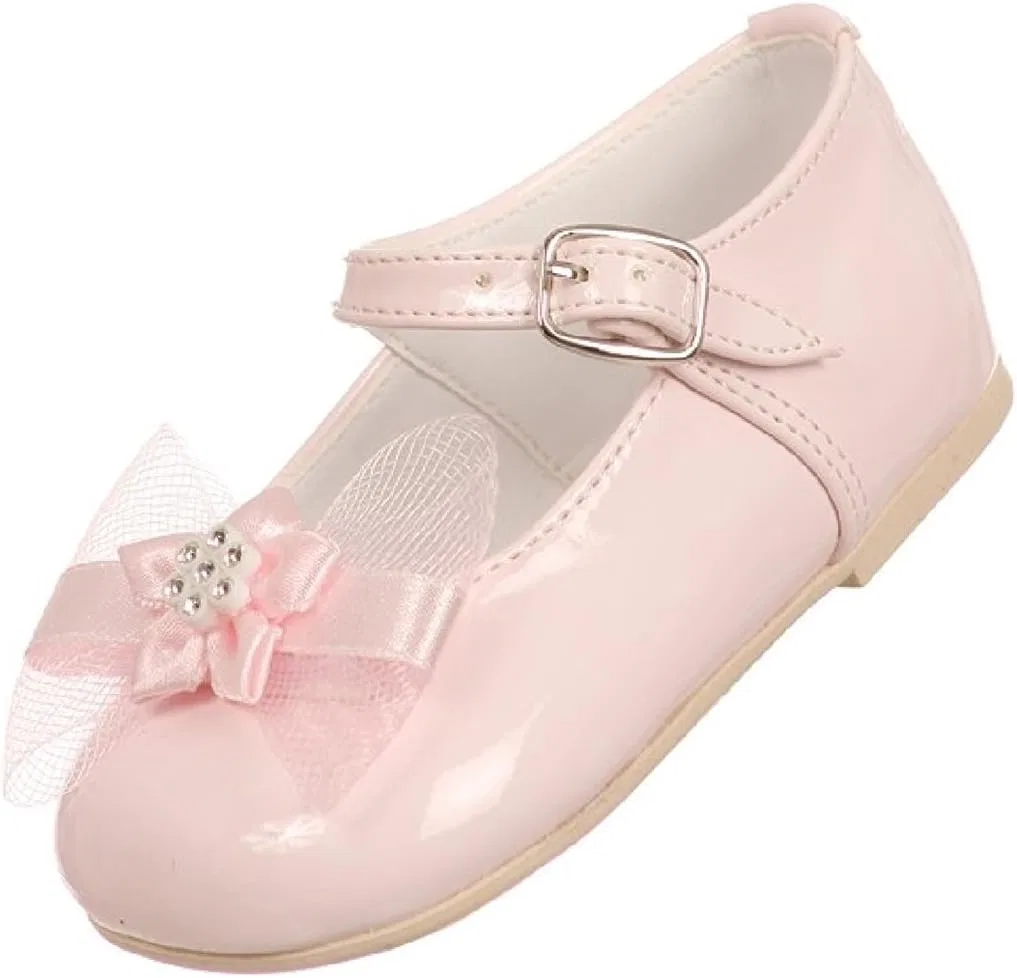Детские туфли Мэри Джейн для девочек из лаковой кожи iGirlDress, Pink