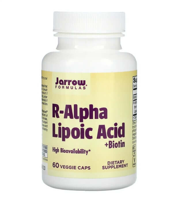 

R-альфа-липоевая кислота Best, 100 мг, 60 растительных капсул, Jarrow Formulas