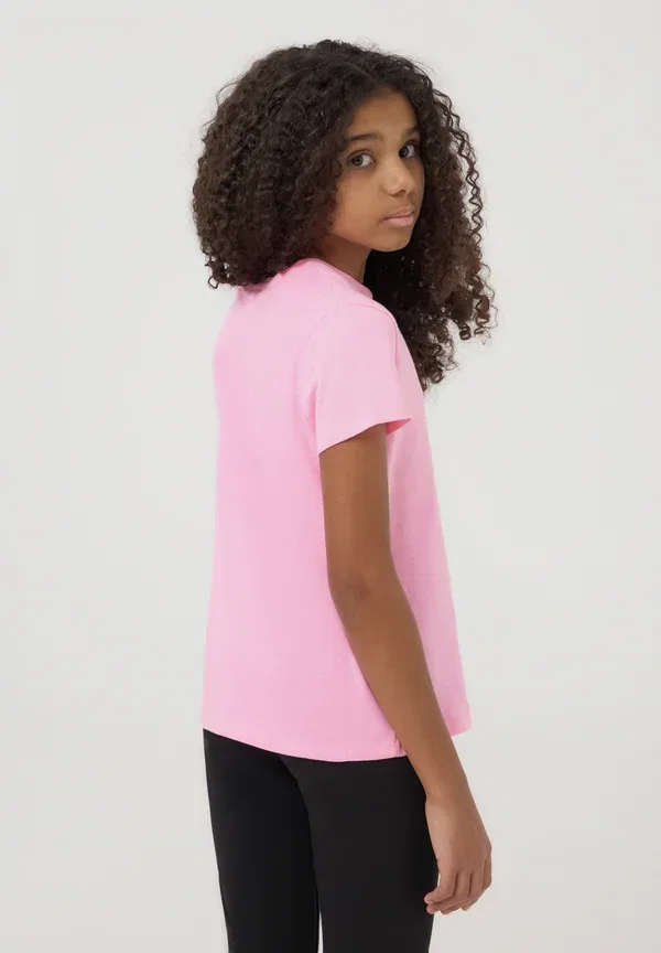 Футболка хлопковая Pack of 2 plain - basic t-shirt Terranova, White, Pink, белый/розовый — фото 3