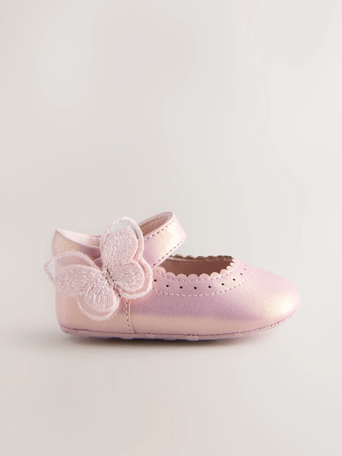 Туфли Мэри Джейн с бабочкой, Pink Shimmer Butterfly Next, розовый — фото 4