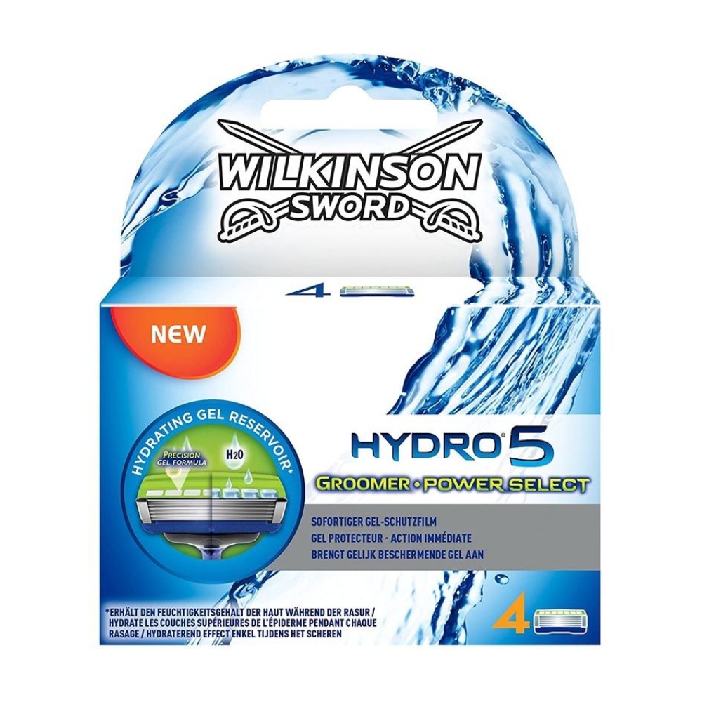 

Лезвия для бритвы Wilkinson Sword Hydro 5 Groomer и Power Select, набор из 4 шт.