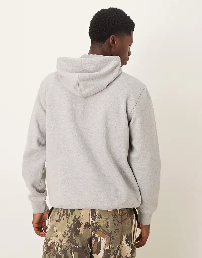 Худи Adidas Originals Essential свободного кроя серого меланжевого — фото 3