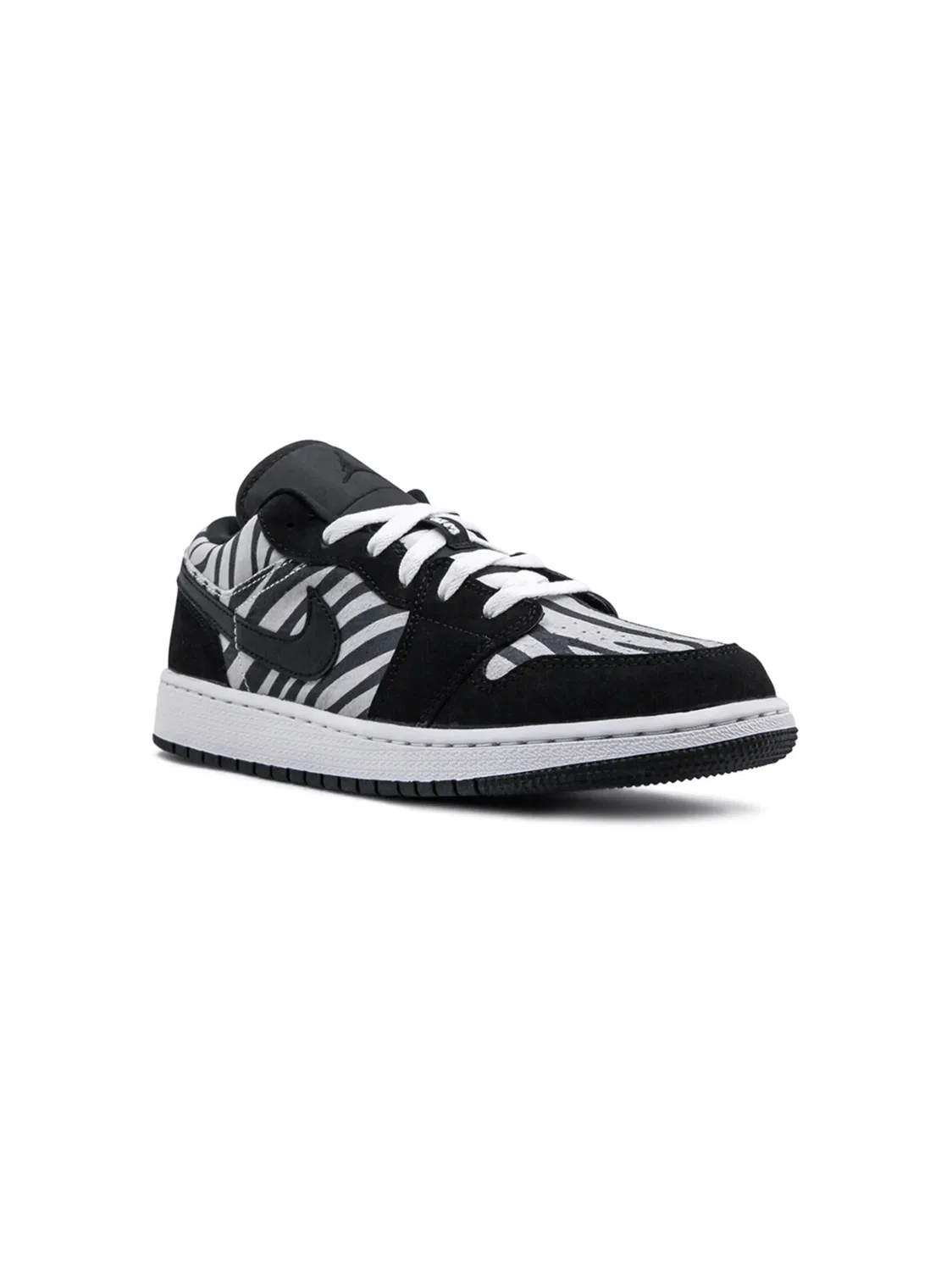 Кроссовки Air Jordan 1 Low Zebra, черный