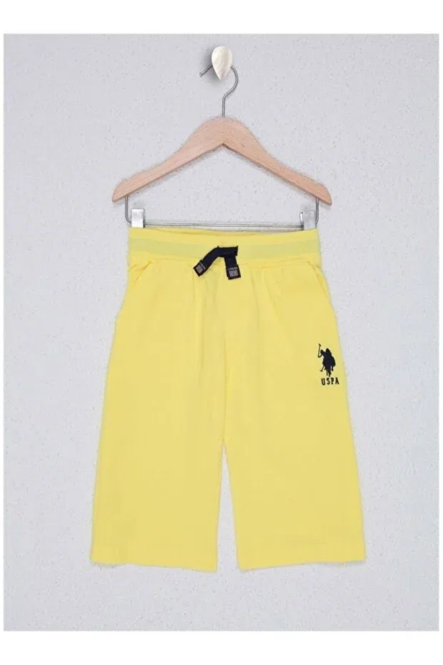 Детские шорты для мальчиков однотонные U.S. Polo Assn., Yellow