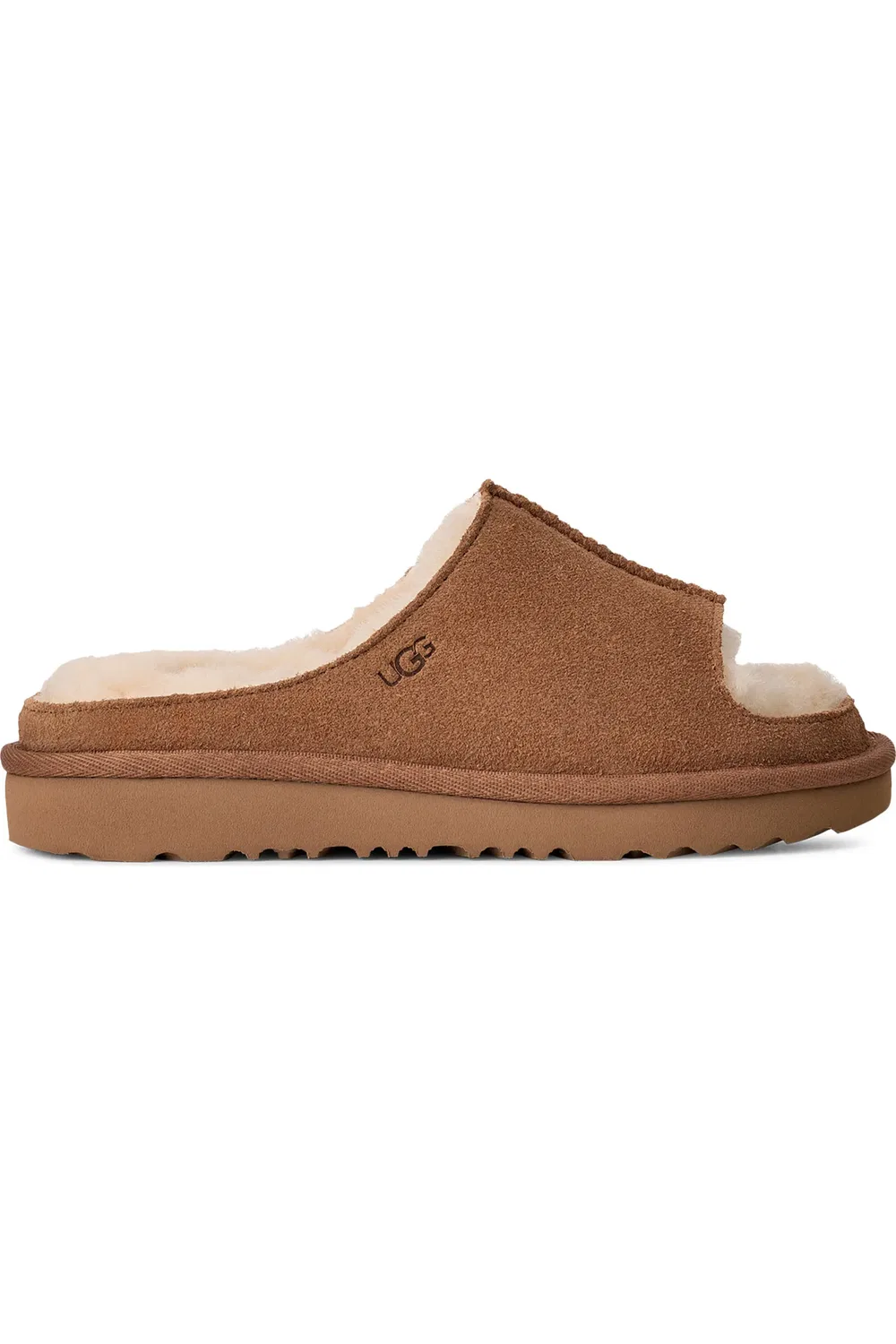 Детские сандалии тапочки с подкладкой из овчины Greenport UGG, Chestnut — фото 3