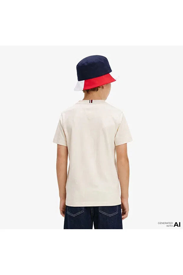 Детская футболка для девочек хлопковая Icons kids Tommy Hilfiger, White — фото 2