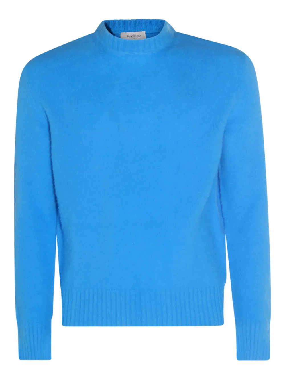 

Шерстяной свитер с ребристыми манжетами Piacenza Cashmere, синий