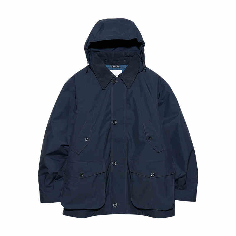 

Nanamica Парка с капюшоном и накладным карманом Pertex Unlimited, Dark Marine Blue