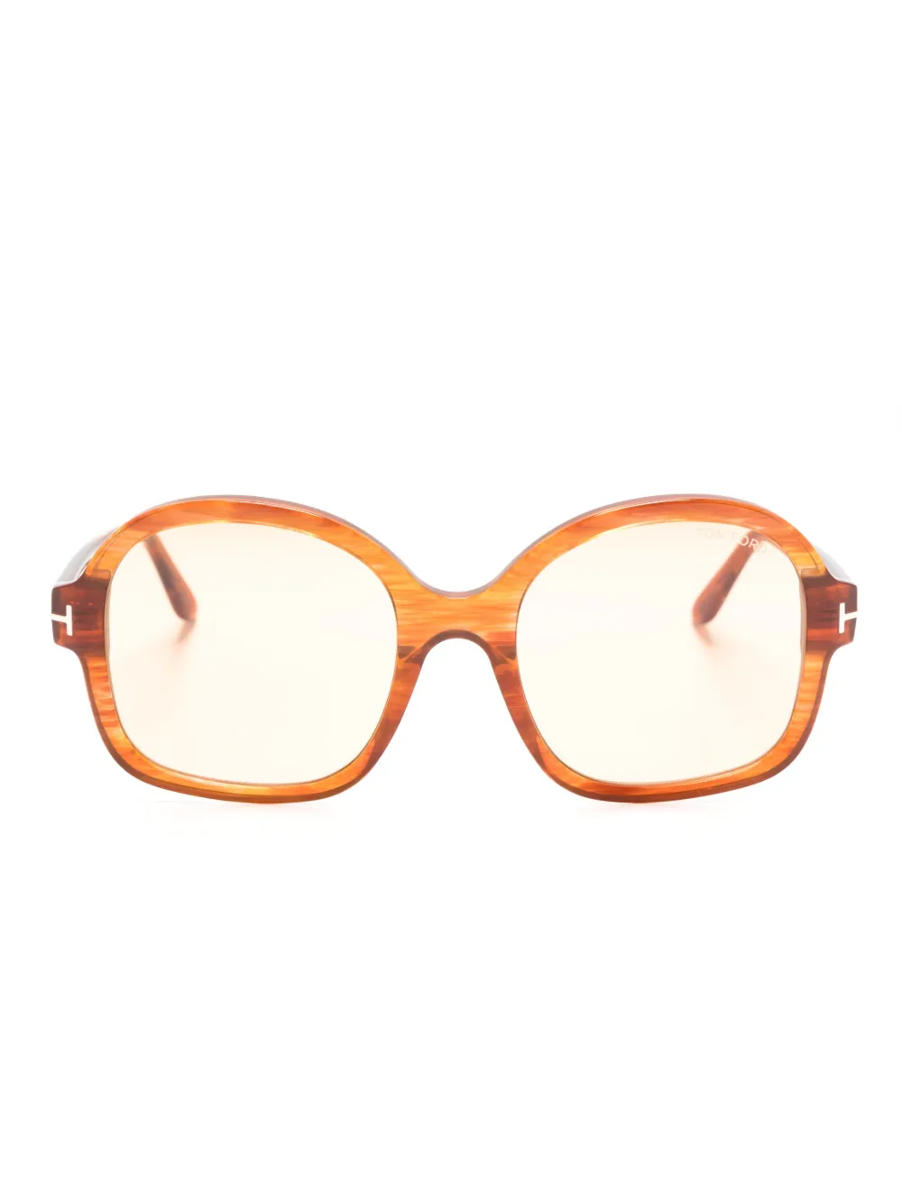 

Солнцезащитные очки Hanley в массивной оправе TOM FORD Eyewear, коричневый