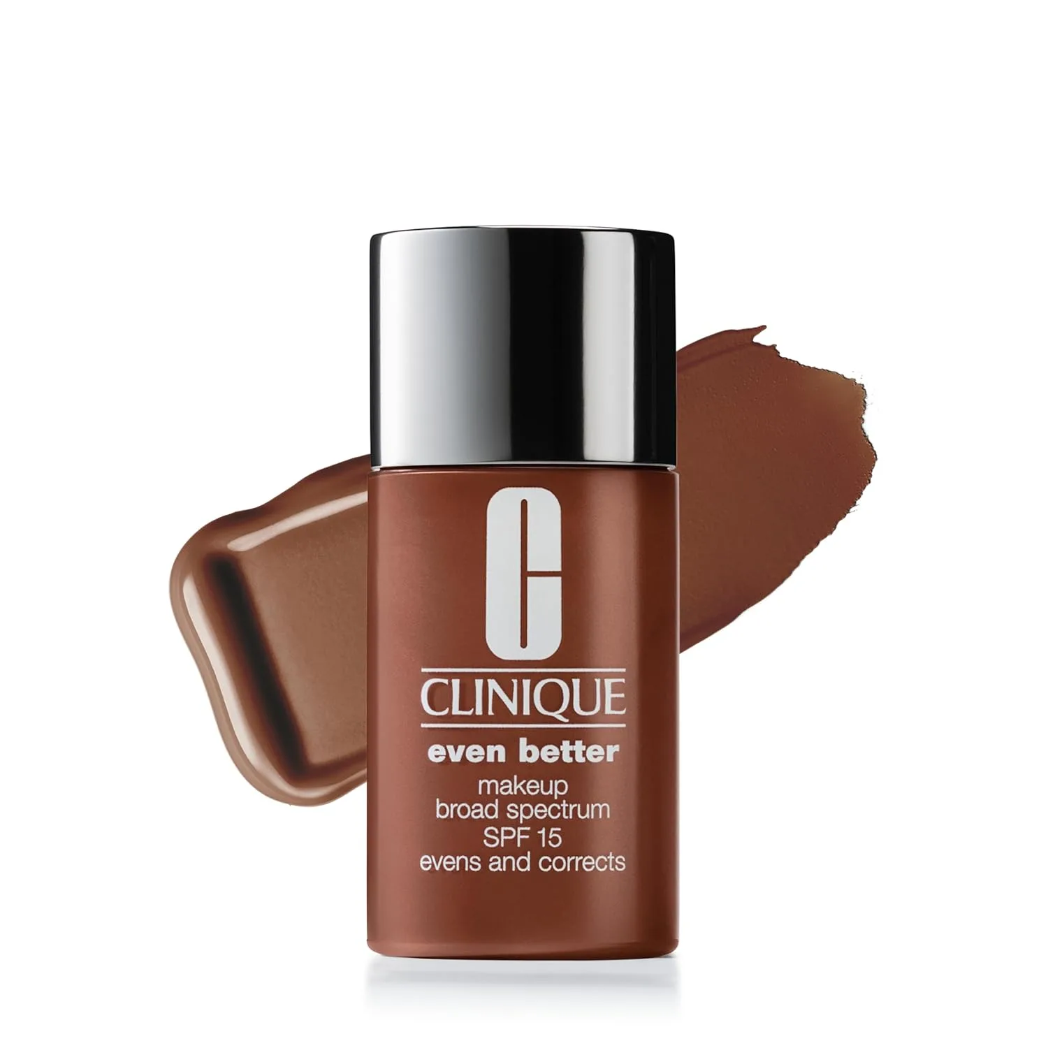 Clinique Even Better Makeup жидкий тональный крем SPF 15 с витамином C для сухой и комбинированной кожи | среднее покрытие и естественный финиш | выравнивает тон и уменьшает темные пятна, BX Mahogany WN 125 - deep, warm-neutral undertones