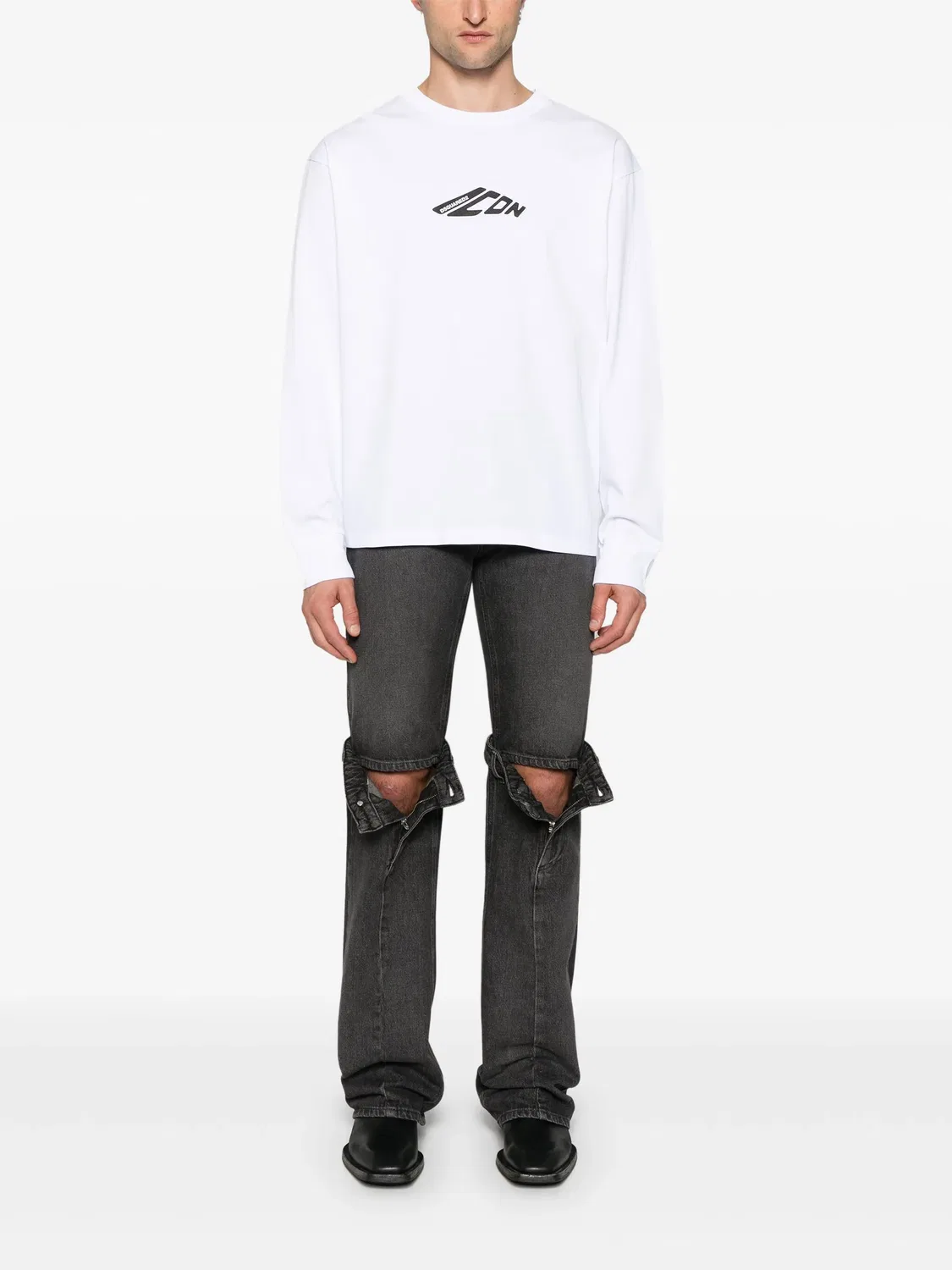 Футболка Icon из хлопка DSQUARED2, белый — фото 2