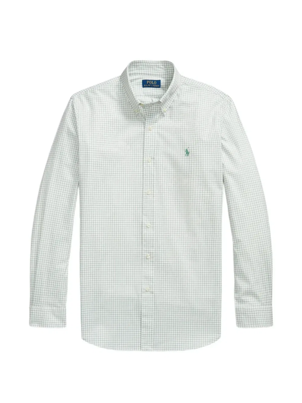 Клетчатая рубашка с вышивкой Pony Polo Ralph Lauren, зеленый