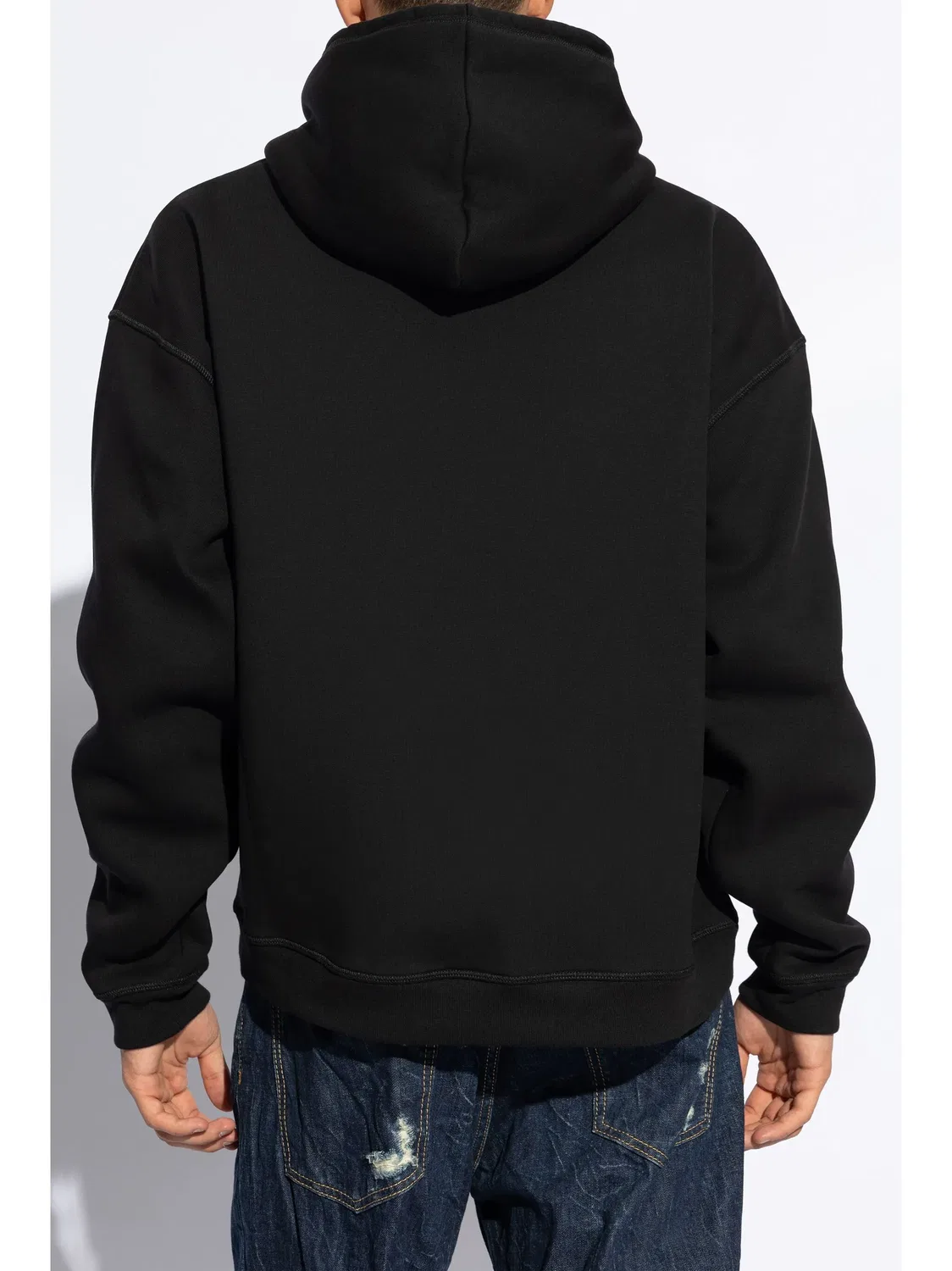 Худи с эффектом штампа DSQUARED2, черный — фото 3