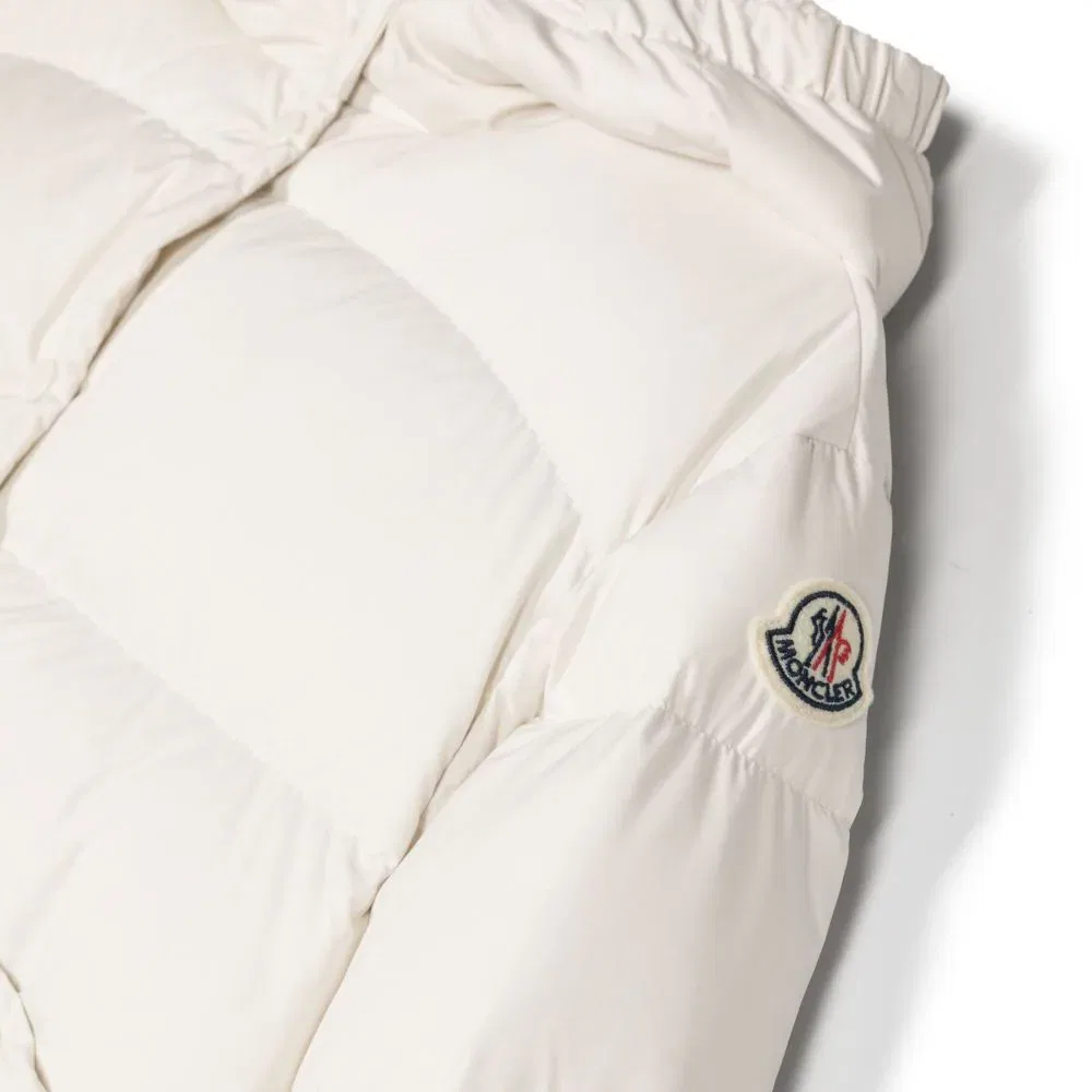 Детский пуховик белый Moncler — фото 4