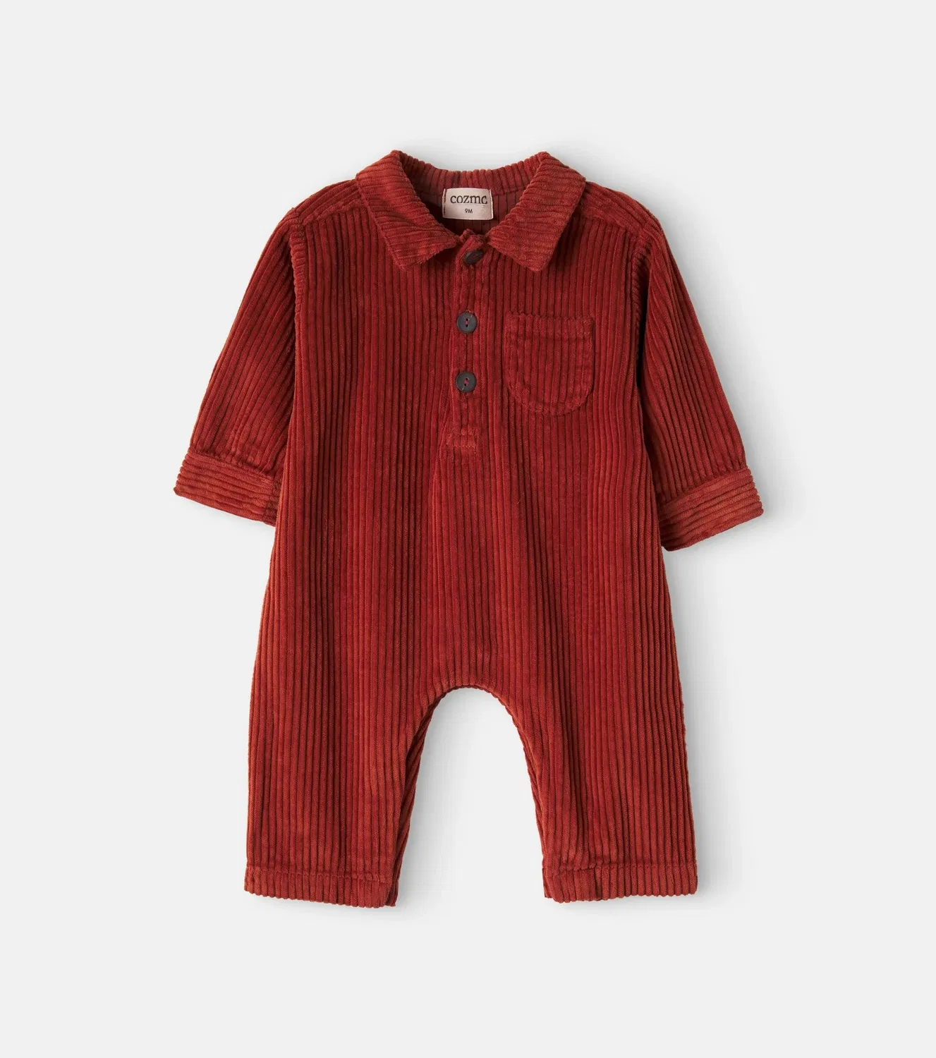 Комбинезон из хлопкового вельвета Blai Baby Cozmo, красный