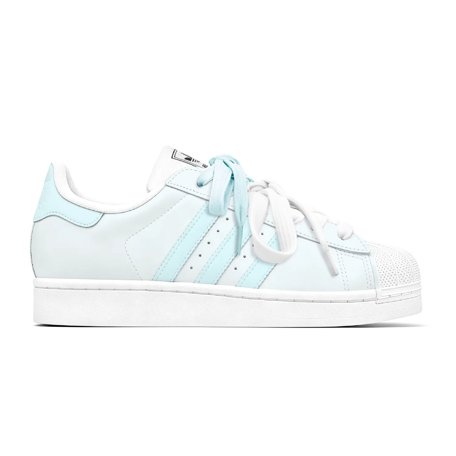 Детские кеды для скейтбординга Superstar 2 Adidas Originals, Light Cyan — фото 3