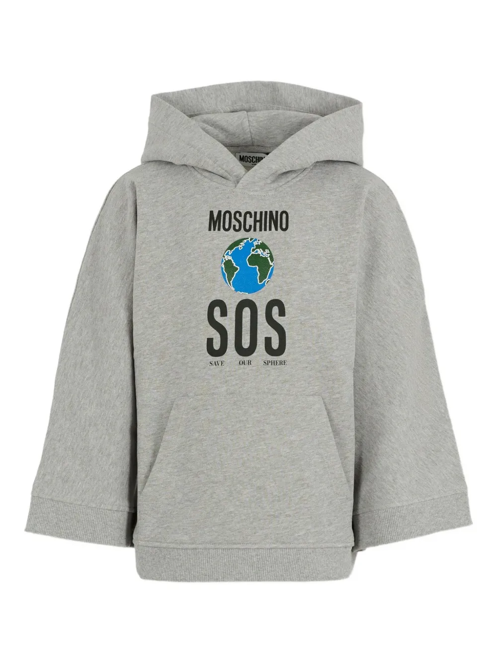 

Толстовка с принтом Moschino Kids, серый