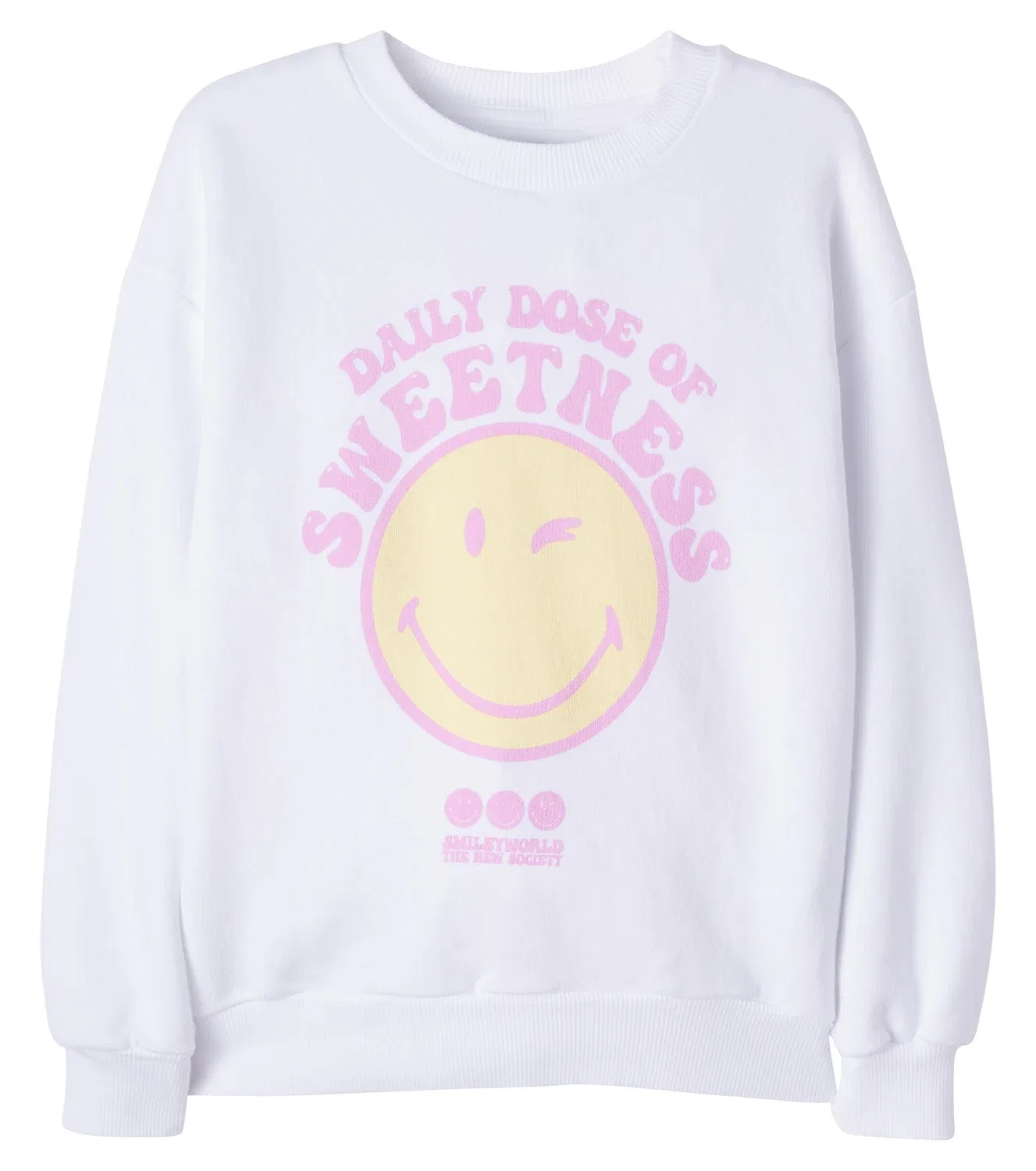 Джемпер хлопковый Smiley The New Society, белый