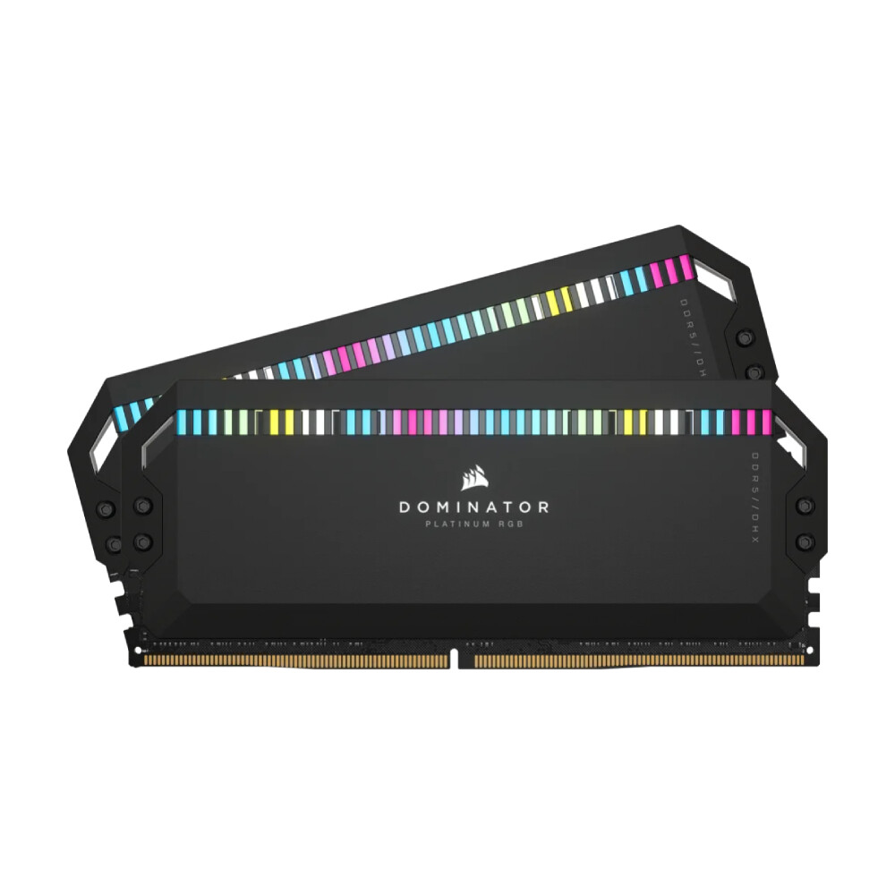 

Оперативная память Corsair Dominator Platinum RGB, 64 ГБ (2x32 ГБ) DDR5, 6000 МГц, CL30, CMT64GX5M2B6000C30, черный