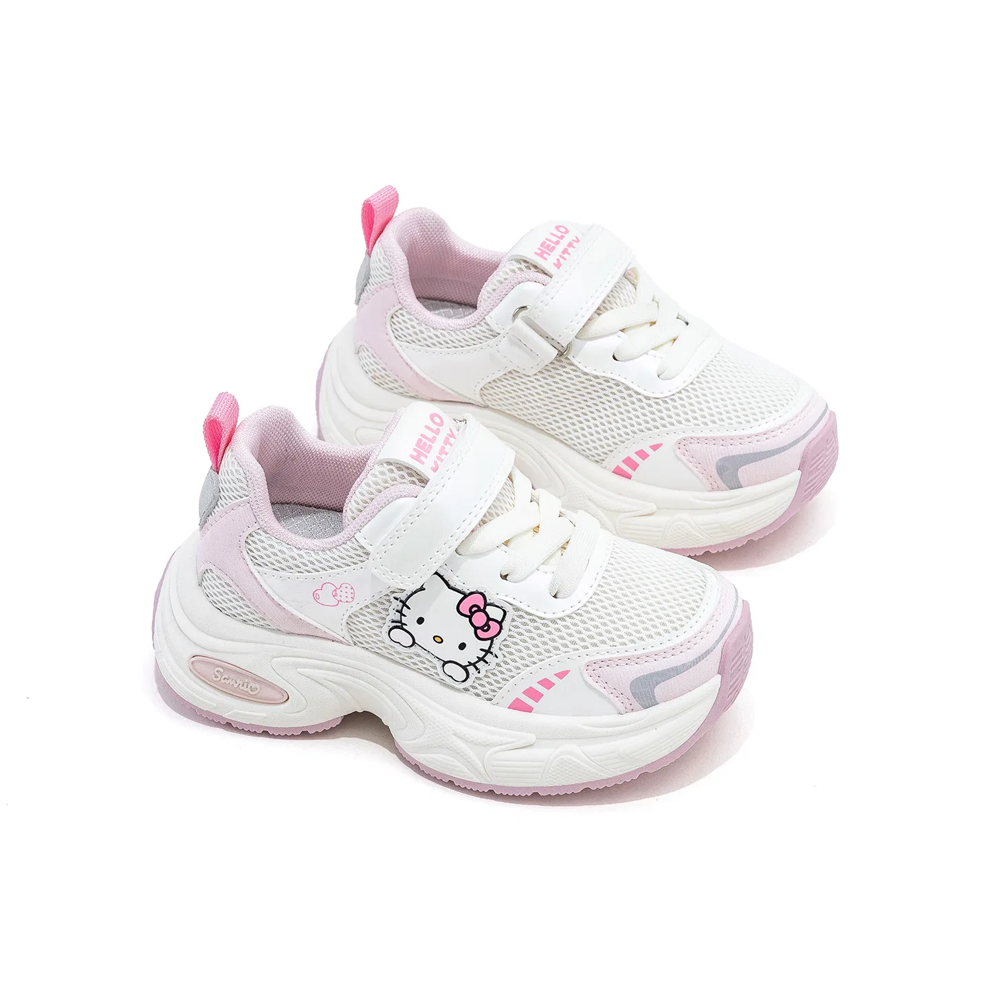Детские уличные кроссовки с принтом Hello Kitty Sanrio, Pink — фото 4