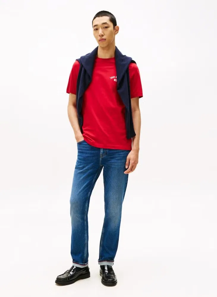 Футболка с принтом Graphic crew neck Tommy Hilfiger, красный — фото 4